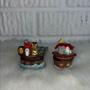 Noah’s Ark -Themed Trinket Boxes set of 2